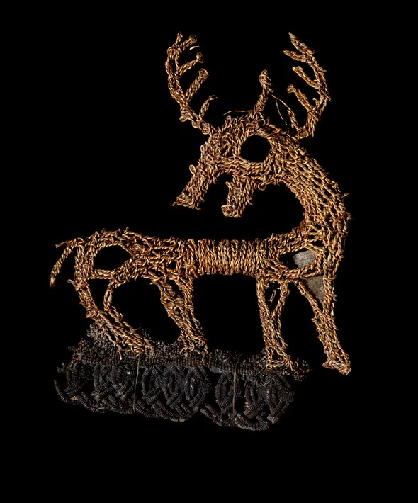 brodering av en hjort