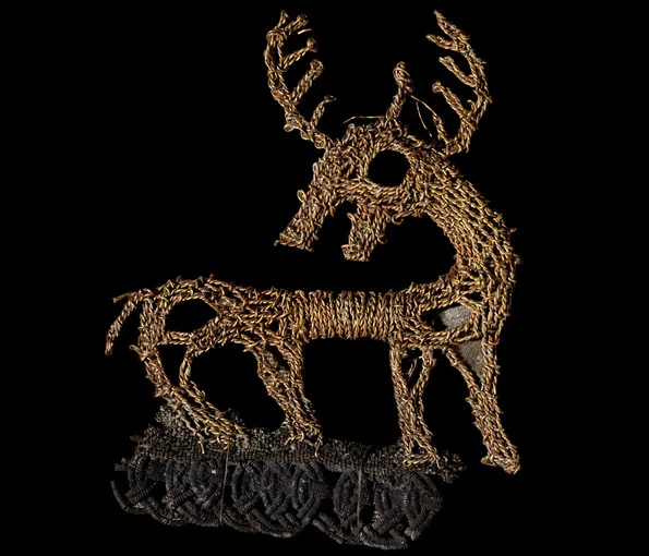 Brodering av en hjort