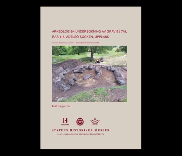 omslaget av en arkeologisk rapport