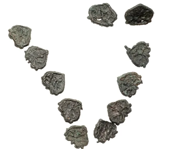 Delar av smycken från ett bälte