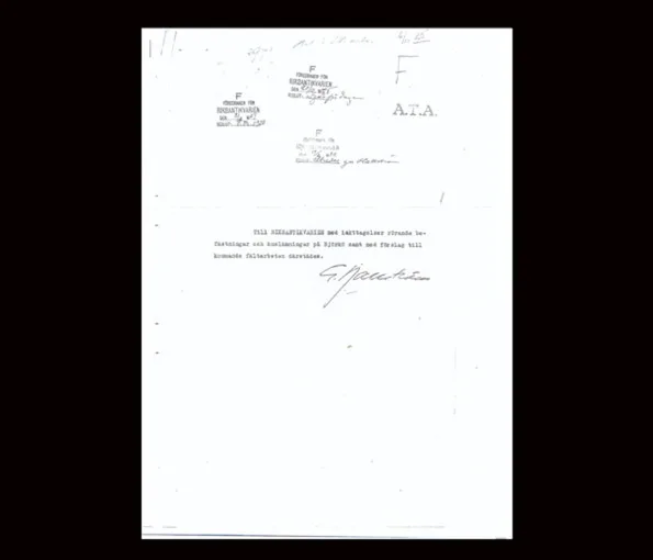 Gammalt dokument med text