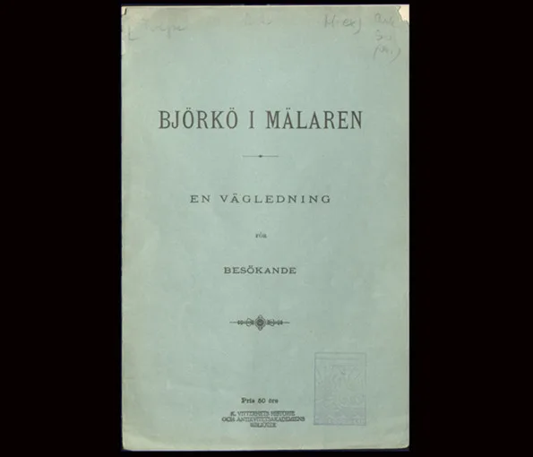 Omslag av arkeologisk rapport