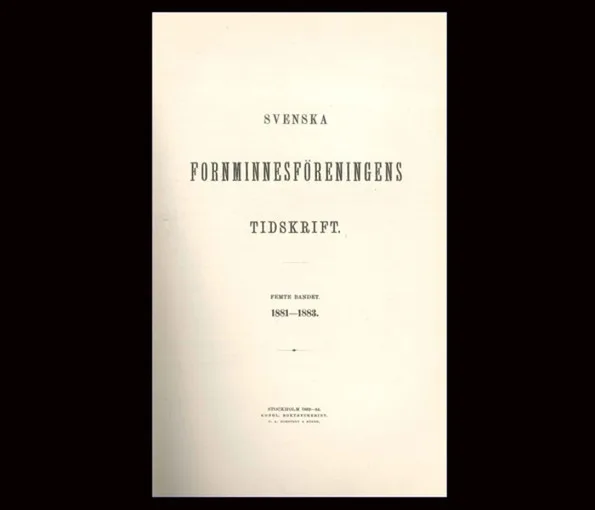 Omslag av arkeologisk rapport