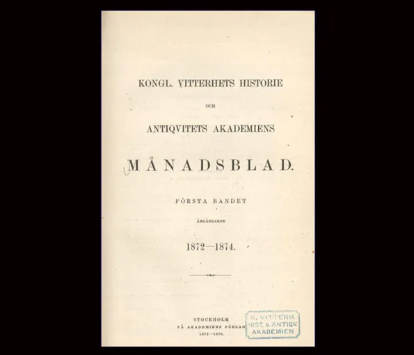 Omslag av arkeologisk rapport