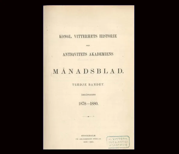 Omslag av arkeologisk rapport