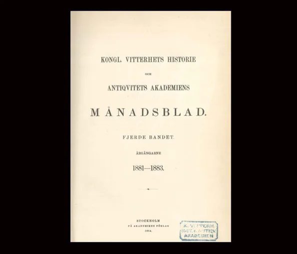 Bokomslag till arkeologisk rapport