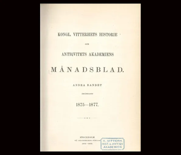 Omslag av arkeologisk rapport