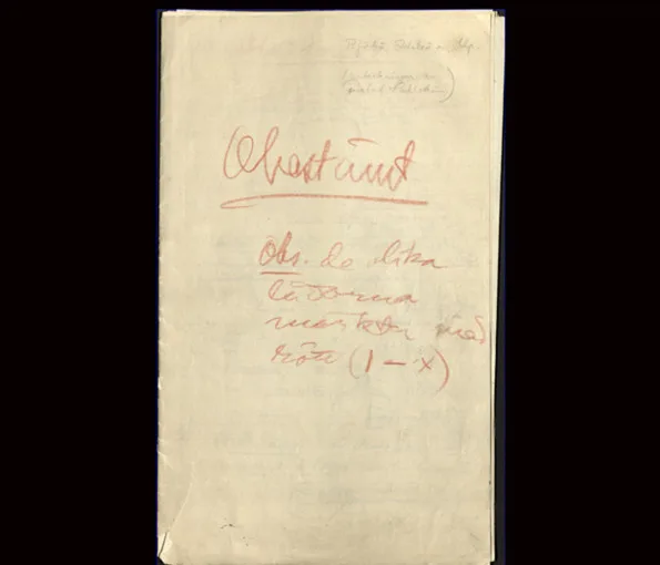 Papper med kursiv text