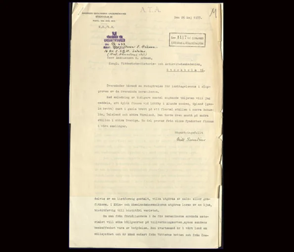 Omslag av en arkeologisk rapport